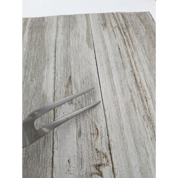 Vintage Skyline Meat Fork 11" Wood Handle Stainless Steel Made In England - Picture 8 of 8